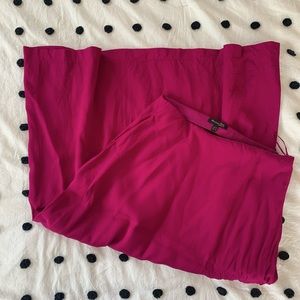 skirt by Massimo Dutti. A vibrant maroon color.